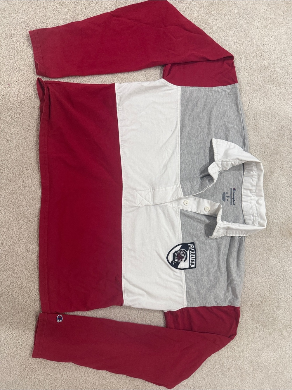 University of South Carolina Cropped Rugby Style Shirt